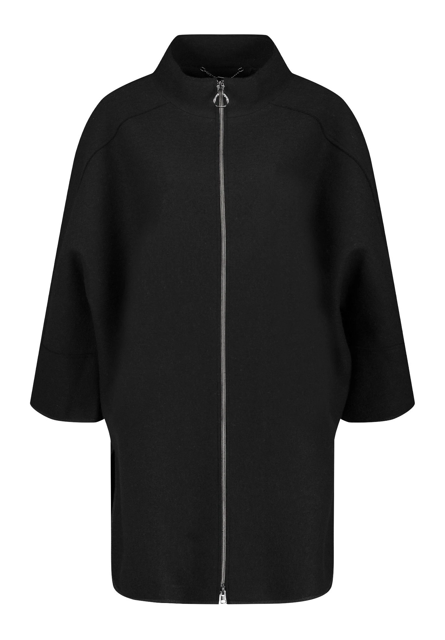 Gerry Weber Poncho Mit Reissverschluss Und 3/4 - Poncho - Schwarz 4 Gerry Weber Poncho Mit Reissverschluss Und 3/4 - Poncho - Schwarz - Afbeelding 4