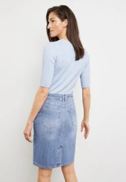 Gerry Weber Kurz Mit Washed-Out Effekt - Jeansrok - Blau Denim -Gerry Weber b06f5f5b82544c7b8f9d6d6802e82433