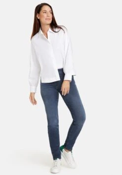 Slim Fit Jeans - Black Blue Mit Use