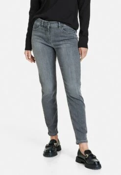 Gerry Weber Cropped Trousers - Slim Fit Jeans - Anthra Denim Mit Use