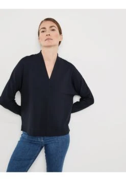 Gerry Weber 1/1 Arm Mit V-Ausschnitt - Sweater - Navy -Gerry Weber b599192a9bd944769d4623464a4047bc