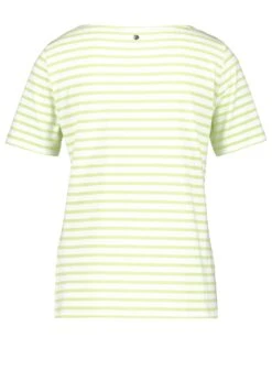 Gerry Weber 1/2 Arm Gestreiftes - T-Shirt Print - Grün Ecru Weiss Ringel -Gerry Weber c0fb7fd550594394bfbd7d28349832d7