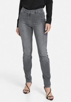 Gerry Weber 7/8Best4Me - Slim Fit Jeans - Anthra Denim Mit Use