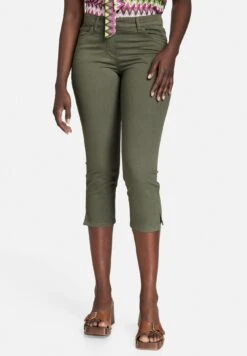 Gerry Weber 12 Gerry Weber Best4Me Mit Saumschlitzen 822097 - Broek - Olive