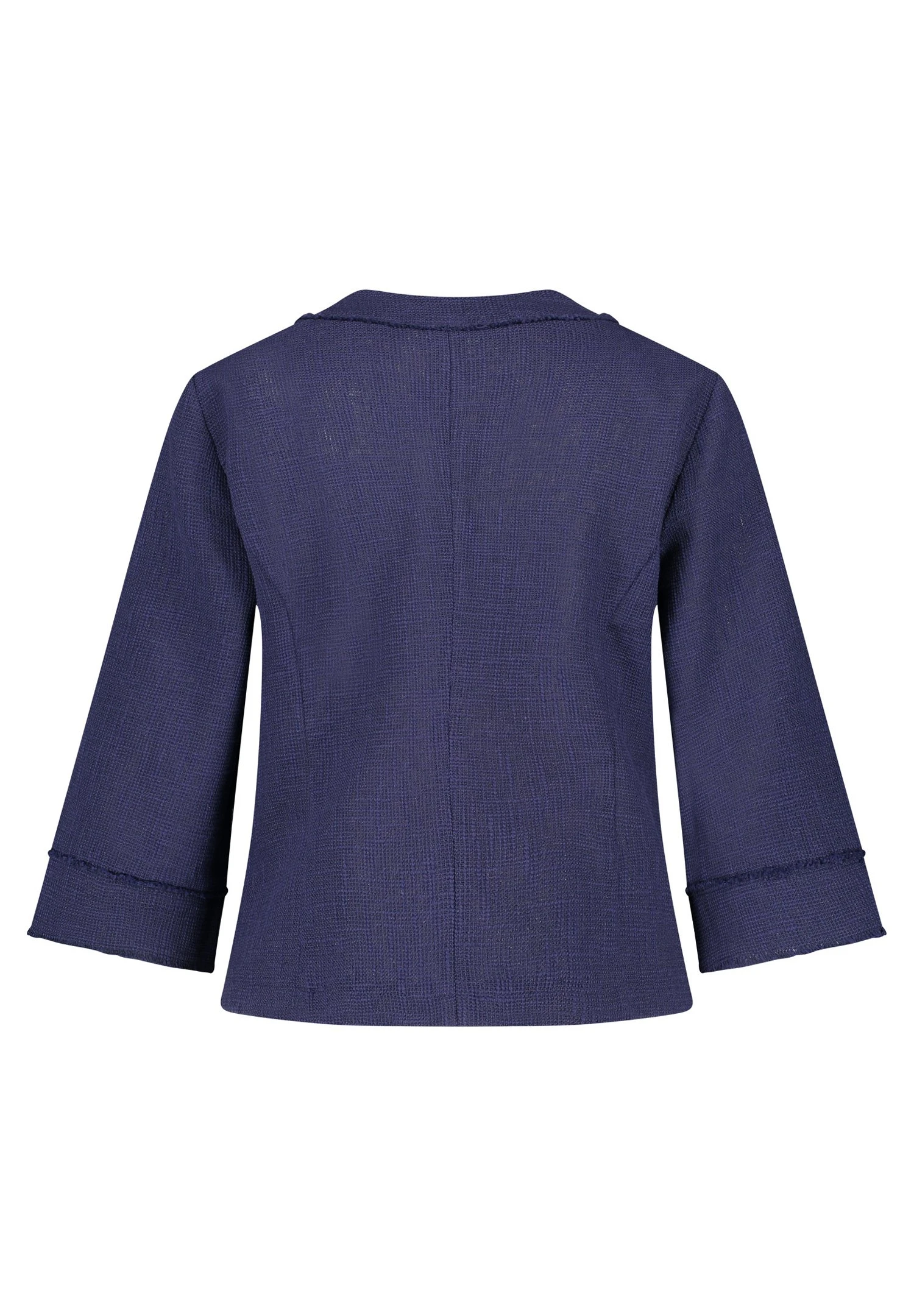 Gerry Weber 3/4 Arm Mit Fransenkant - Blazer - Blueberry 6 Gerry Weber 3/4 Arm Mit Fransenkant - Blazer - Blueberry - Afbeelding 6