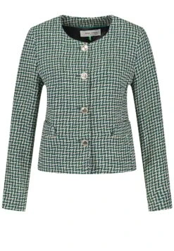 Gerry Weber Langarm Mit Hahnentritt - Blazer - Grün Blau Gemustert 11 Gerry Weber Langarm Mit Hahnentritt - Blazer - Grün Blau Gemustert -Gerry Weber c6c147e3a37f4fd2b1c86cb8153899da