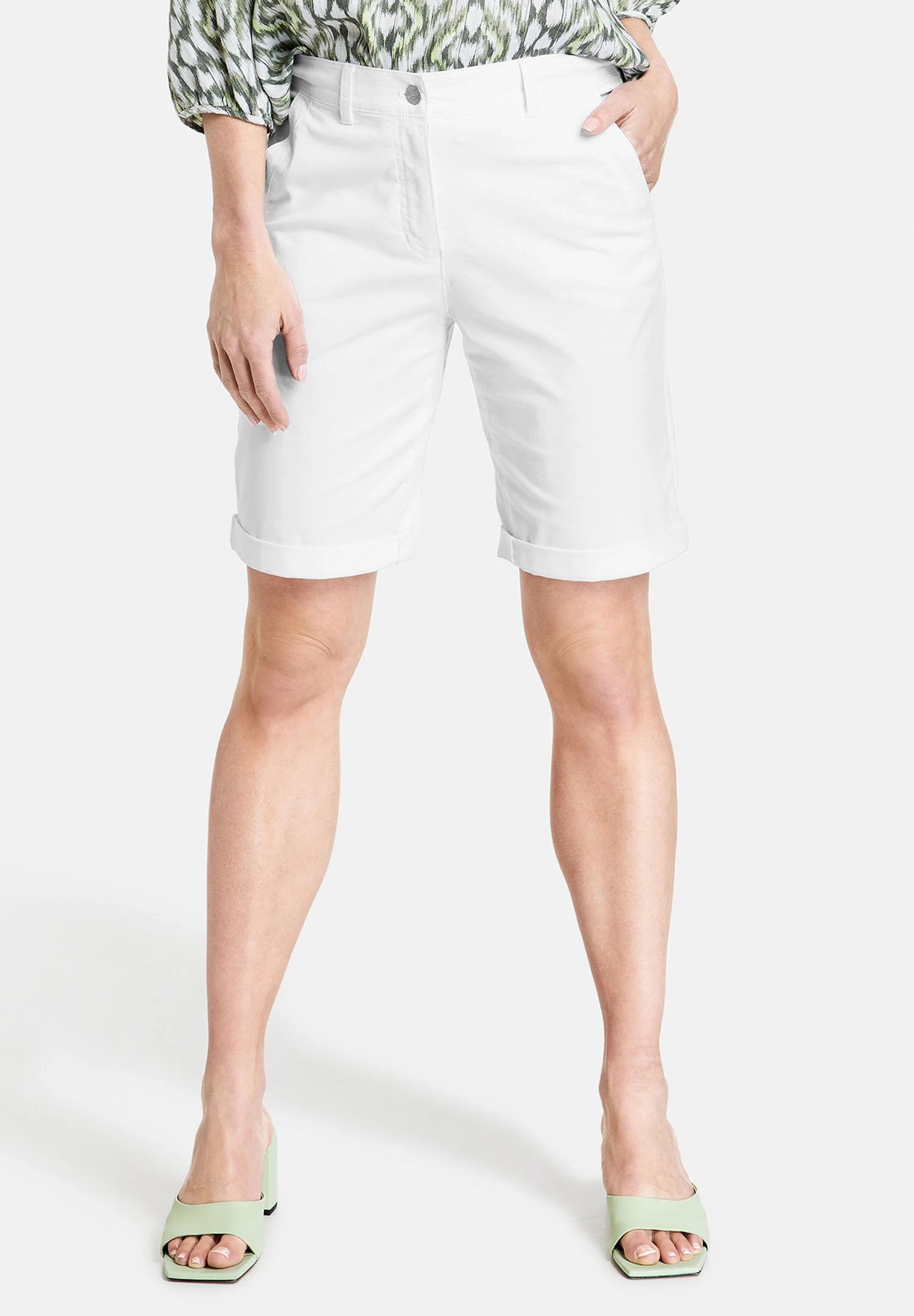 Gerry Weber Verkürzt- Shorts - Weiß Weiß 1 Gerry Weber Verkürzt- Shorts - Weiß Weiß