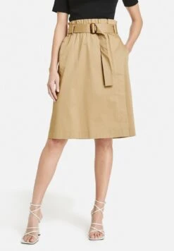 Gerry Weber Mit Stoffmontagegürtel - A-Lijn Rok - Caramel