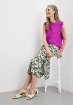 Gemusterter Mit Seitenschlitz - Maxirok - Gruen Druck 11 Gemusterter Mit Seitenschlitz - Maxirok - Gruen Druck -Gerry Weber cfbcade45e494b0ea4275db1b04582e7