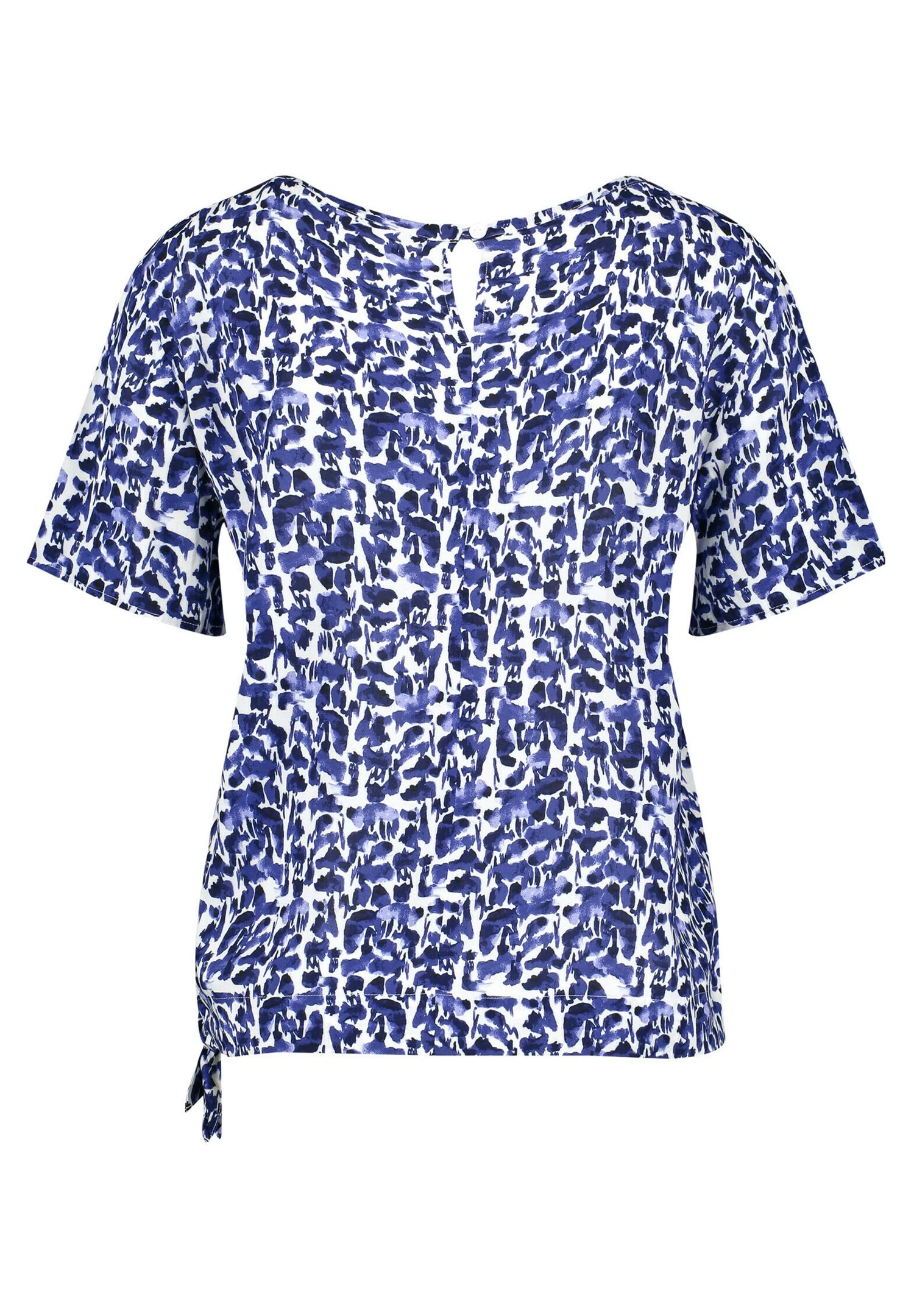 1/2 Arm - Blouse - Blau Ecru Weiss Druck 6 1/2 Arm - Blouse - Blau Ecru Weiss Druck - Afbeelding 6