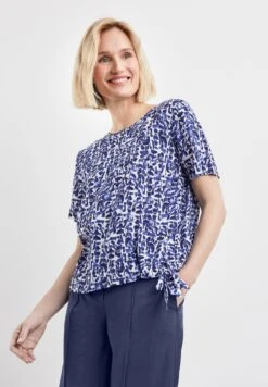 1/2 Arm - Blouse - Blau Ecru Weiss Druck 9 1/2 Arm - Blouse - Blau Ecru Weiss Druck -Gerry Weber d4cba31803e742cabf1c14d7ea63626a