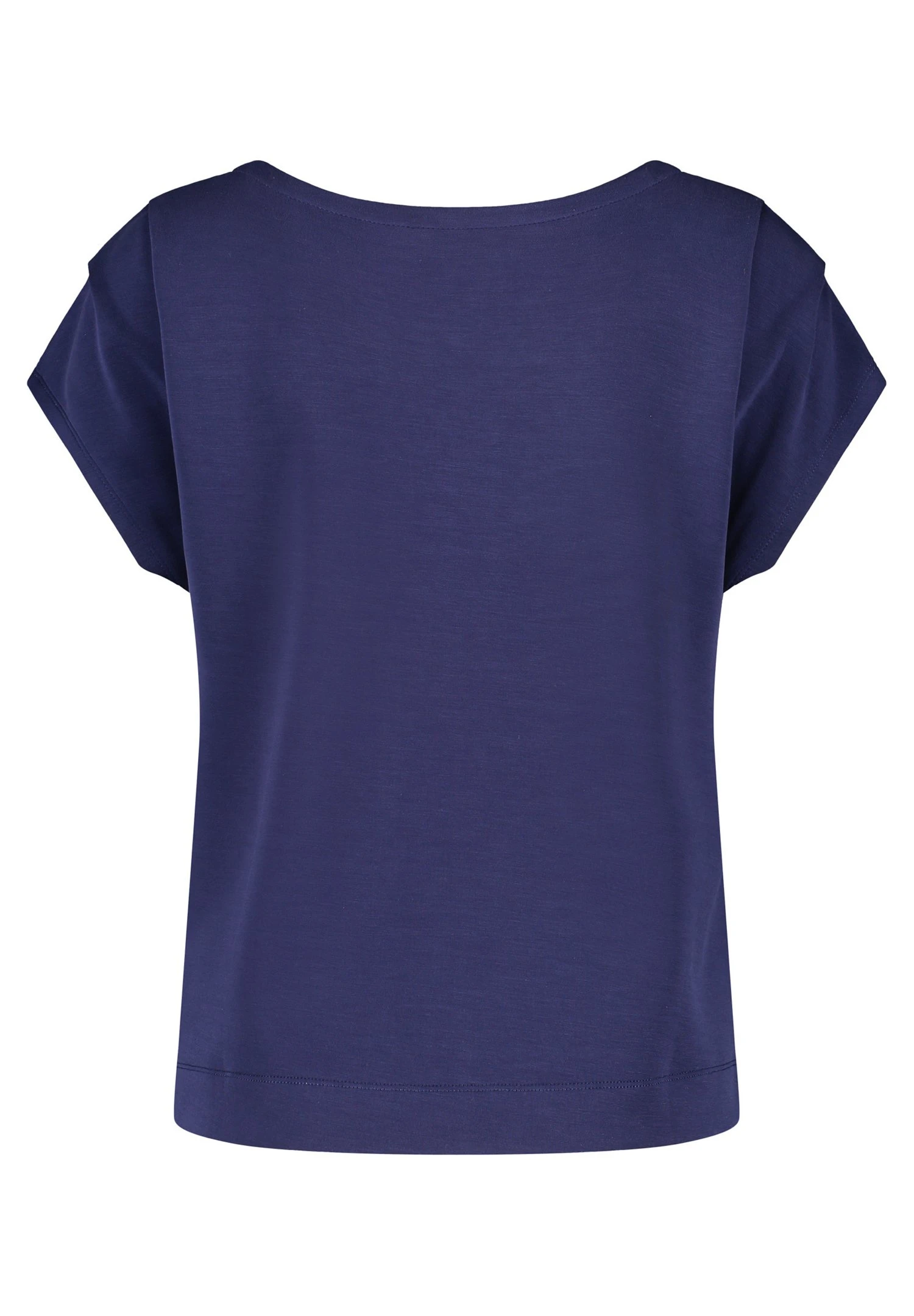 Gerry Weber 1/2 Arm Kurzarm Mit Drappierten Ärmeln - T-Shirt Basic - Blueberry 5 Gerry Weber 1/2 Arm Kurzarm Mit Drappierten Ärmeln - T-Shirt Basic - Blueberry - Afbeelding 5