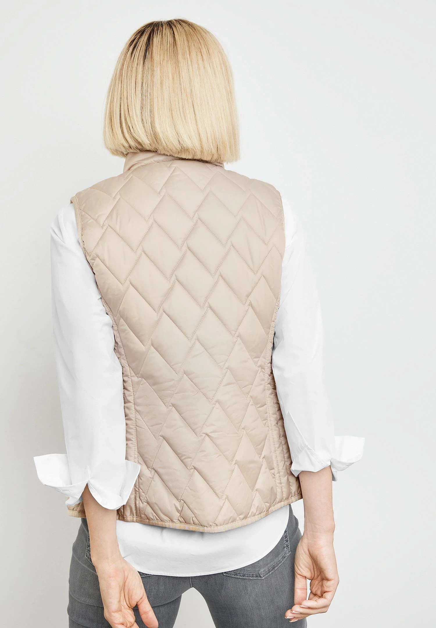 Gerry Weber Outdoor Lang Mit Leichter Taillieru - Bodywarmer - Silver Cloud 2 Gerry Weber Outdoor Lang Mit Leichter Taillieru - Bodywarmer - Silver Cloud - Afbeelding 2