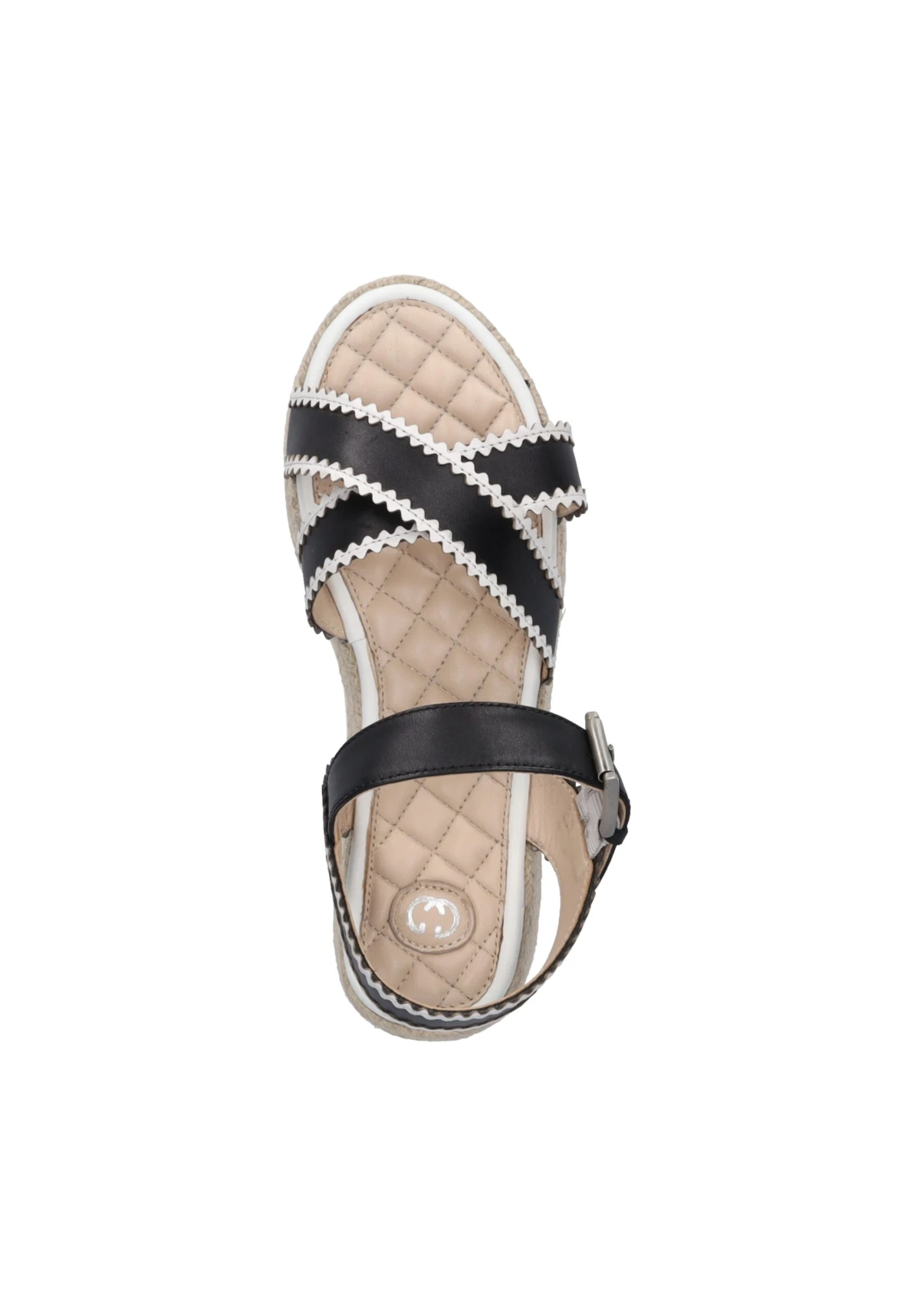 Gerry Weber Bari- Espadrilles - Schwarz-Weiss 3 Gerry Weber Bari- Espadrilles - Schwarz-Weiss - Afbeelding 3