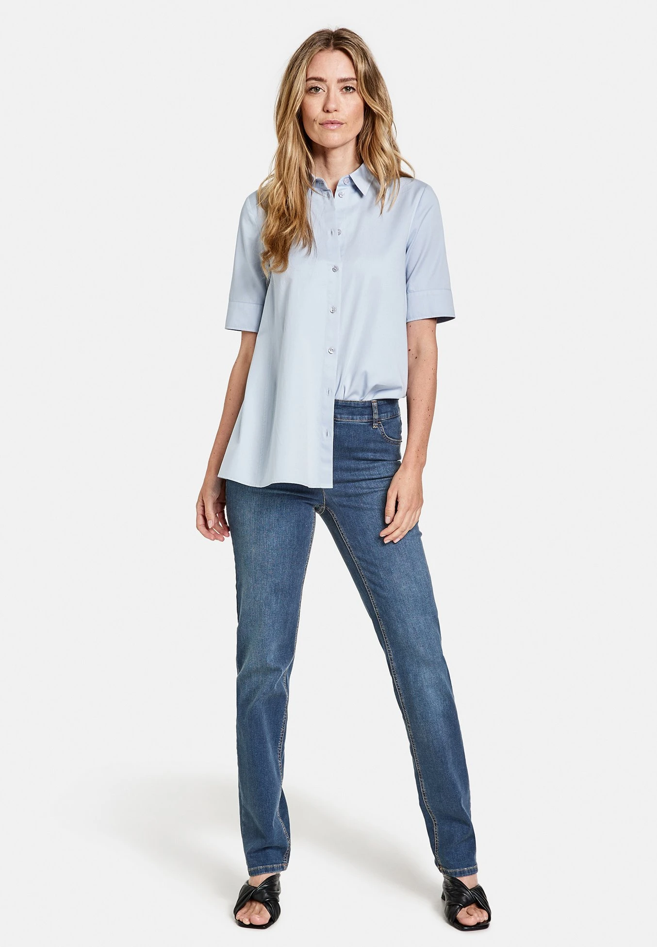 Gerry Weber 5-Pocket - Straight Leg Jeans - Dark Blue Denim Mit Use 2 Gerry Weber 5-Pocket - Straight Leg Jeans - Dark Blue Denim Mit Use - Afbeelding 2