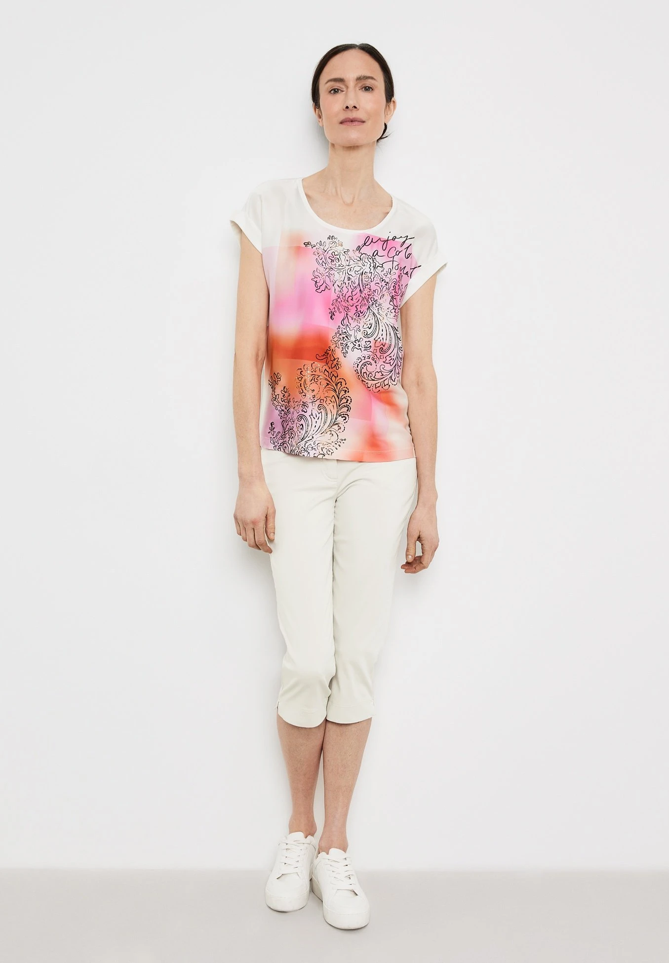 Aus Material-Patch - T-Shirt Print - Off White 2 Aus Material-Patch - T-Shirt Print - Off White - Afbeelding 2