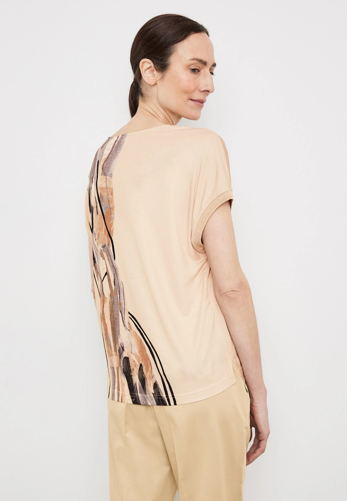 Gerry Weber 1/2 Arm Gemustertes Mit D - T-Shirt Print - Ecru/Weiss/Schwarz Druck 2 Gerry Weber 1/2 Arm Gemustertes Mit D - T-Shirt Print - Ecru/Weiss/Schwarz Druck - Afbeelding 2