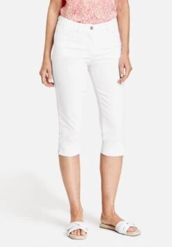 Gerry Weber Freizeit VerkürztBest4Me - Straight Leg Jeans - Weiß Weiß