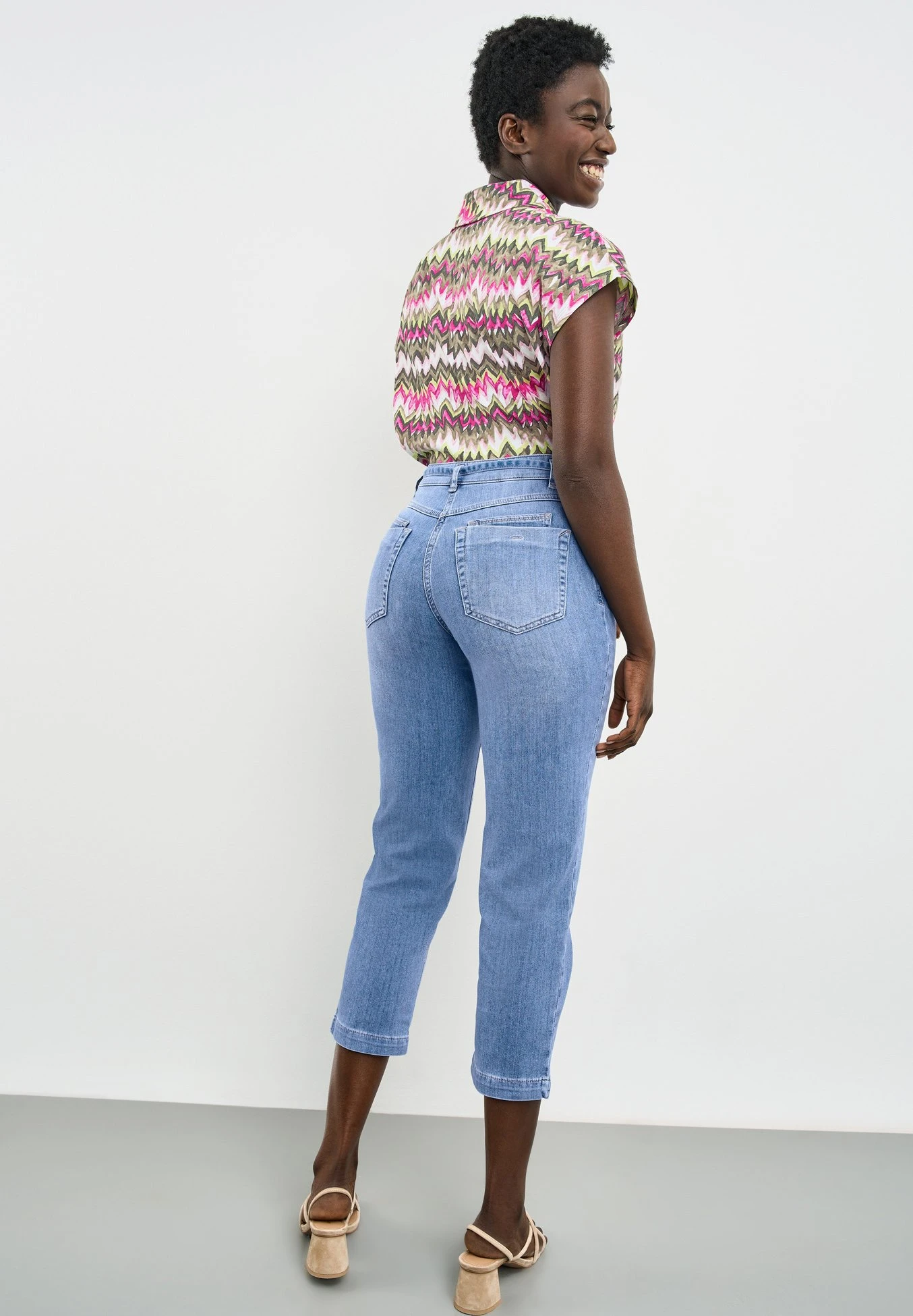 Straight Leg Jeans - Blau Denim Mit Use 3 Straight Leg Jeans - Blau Denim Mit Use - Afbeelding 3
