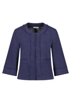 Gerry Weber 3/4 Arm Mit Fransenkant - Blazer - Blueberry 10 Gerry Weber 3/4 Arm Mit Fransenkant - Blazer - Blueberry -Gerry Weber f64c2c988916493793eac172340d2477