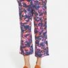 Gerry Weber Verkürzt 7/8 Easy Fit - Broek - Blau Lila Pink Druck