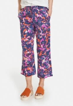 Gerry Weber Verkürzt 7/8 Easy Fit - Broek - Blau Lila Pink Druck