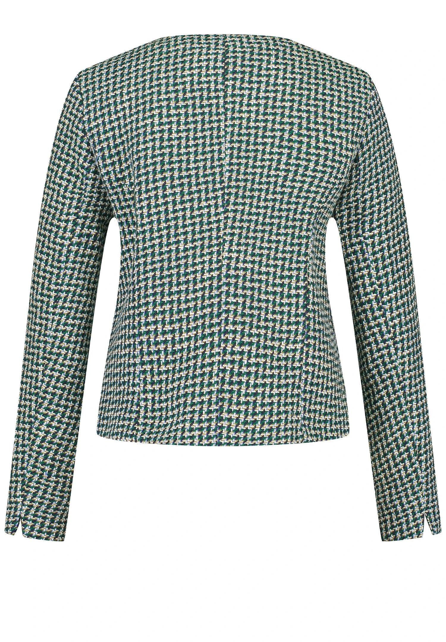 Gerry Weber Langarm Mit Hahnentritt - Blazer - Grün Blau Gemustert 6 Gerry Weber Langarm Mit Hahnentritt - Blazer - Grün Blau Gemustert - Afbeelding 6